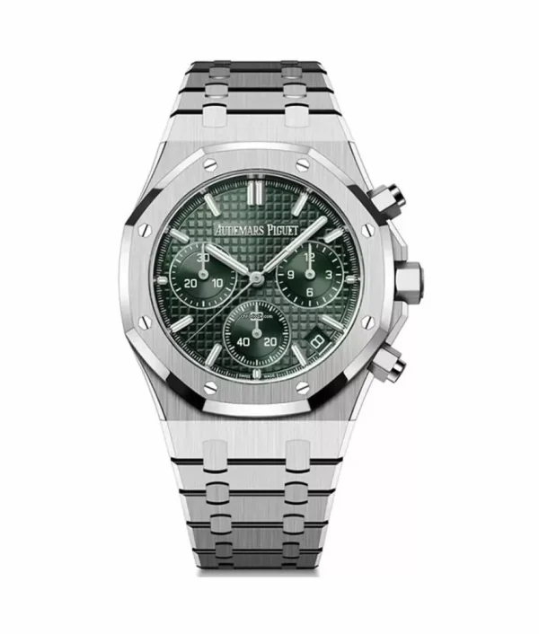 Audemars Piguet - Royal Oak Chronograph - Steel Green Index Dial - 41 mm - Men's Watches