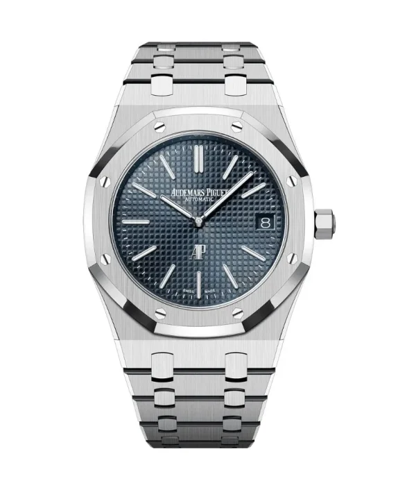 Audemars Piguet - Royal Oak “Jumbo” Extra-Thin - 50Th Anniversary - Blue Dial - Men’s Watch