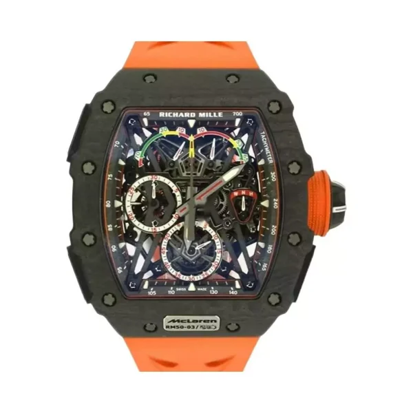 Richard Mille 50-03 - McLaren Tourbillon - Orange Rubber Strap - Unisex Watch